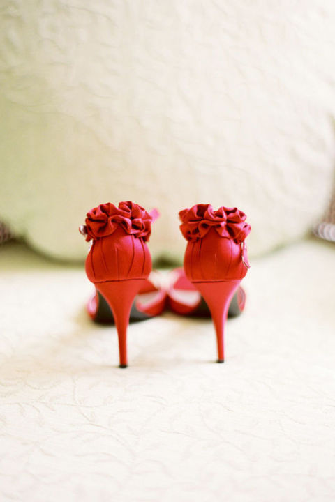 kırmızı gelin ayakkabısı
