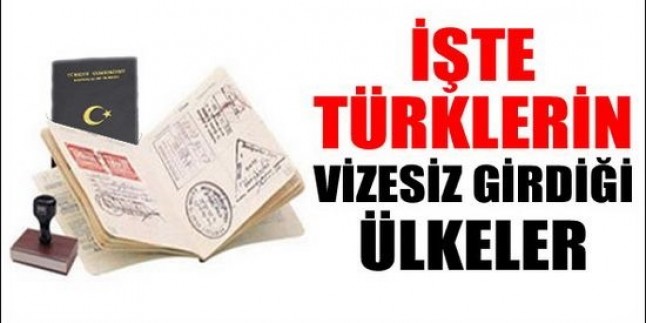 Türkiye’den vize istemeyen ülkeler hangileri