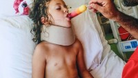 Boynu Kırılan Kızını, Dişlerini Kırarak Hayata Döndürdü
