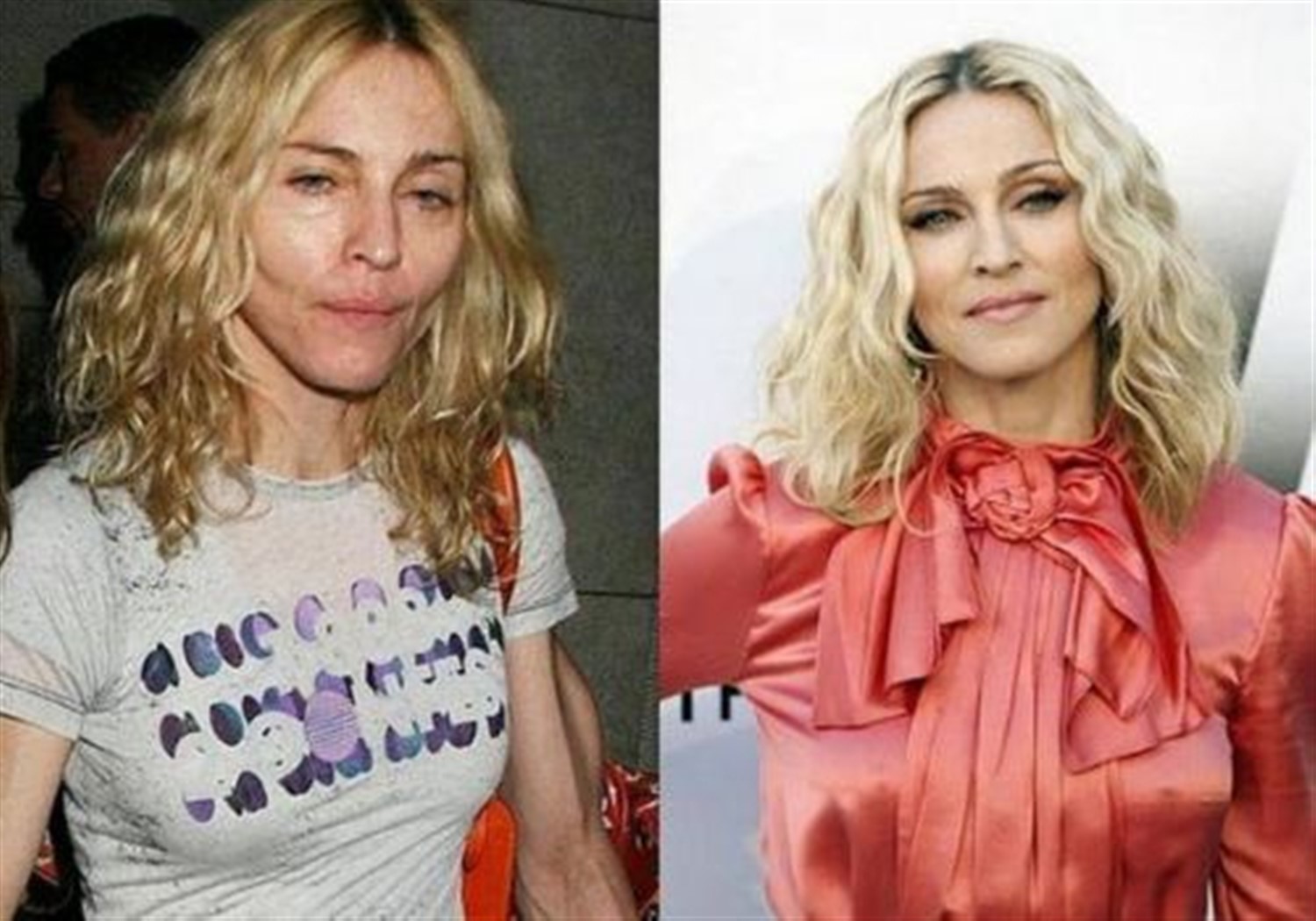 Мадонна без макияжа в молодости